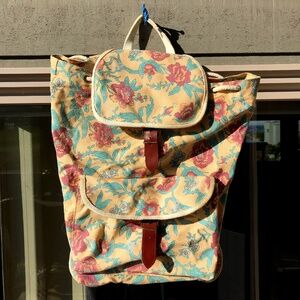 GAP floral canvas backpack